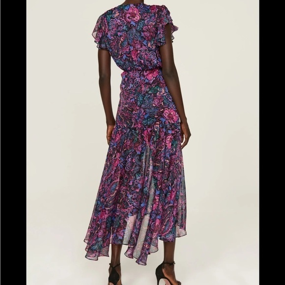 REVOLVE X MISA Los Angeles Colette Midi Dress in Flora Electric MEDIUM new w tag - Picture 8 of 10